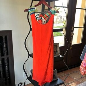 Lulu's Bold Orange Dress